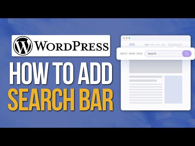 How to Add Search Bar in WordPress Menu (2024) Step By Step Tutorial