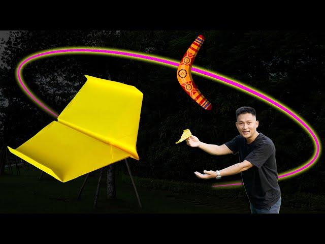 Folding paper airplanes to fly around in the air, 100% of you do it wrong