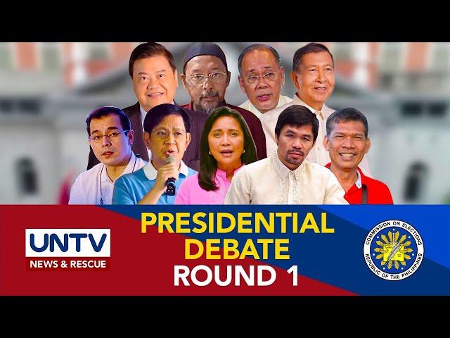 The First Presidential Debate: Comelec PiliPinas Debates 2022 | March 19, 2022