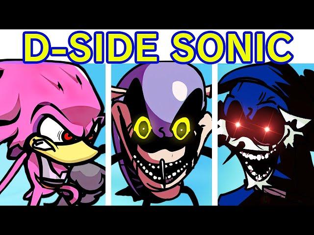 Friday Night Funkin' VS Sonic.EXE D-Side V2 (Triple Trouble, Too Slow, Endless) (FNF Mod/Sonic)