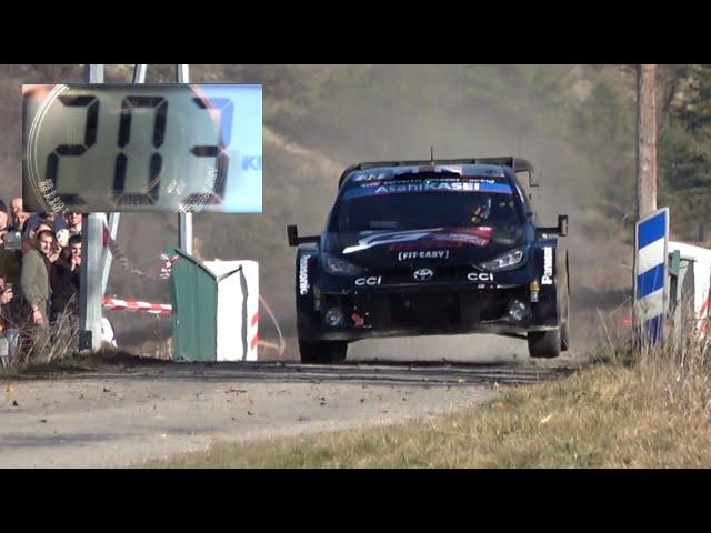 Rallye Monte Carlo 2024 flat out at 203 km/h day 3