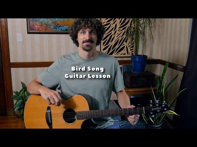 Bird Song - Acoustic Guitar Solo Lesson - Grateful Dead