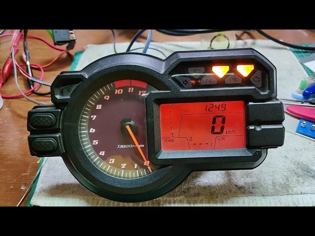 Kawasaki Versys 1000 Instrument cluster / Speedometer / Meter  - Power up