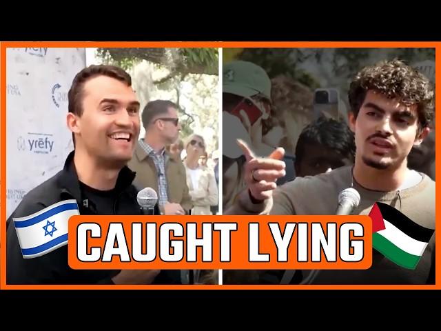 Charlie Kirk Catches Pro-Palestinian Student LYING About Gaza