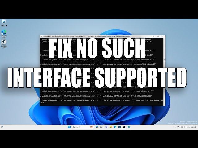 How To Fix "No Such Interface Supported" on Windows 11