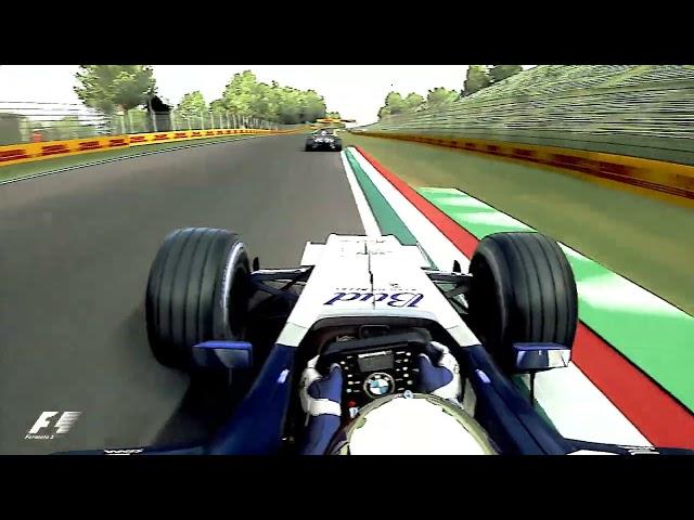 F1 2004 Montoya vs Schumacher Imola Onboard | Williams FW26