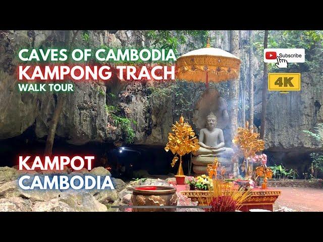 Kampong Trach Caves || 4K || Kampot 2021|| Cambodia 2021 || Caves of Cambodia || First Ever !!