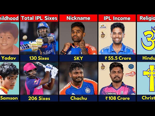 Comparison: Suryakumar Yadav Vs Sanju Samson