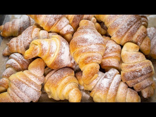 КРУАССАНЫ из дрожжевого теста | рецепт круассанов | выпечка CROISSANTS