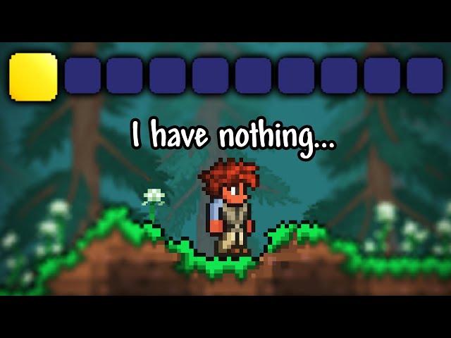 What if you Started off with NOTHING in Terraria?