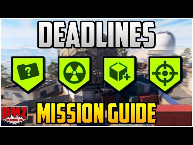 Deadlines Mission Guide For Season 4 Warzone DMZ (DMZ Tips & Tricks)