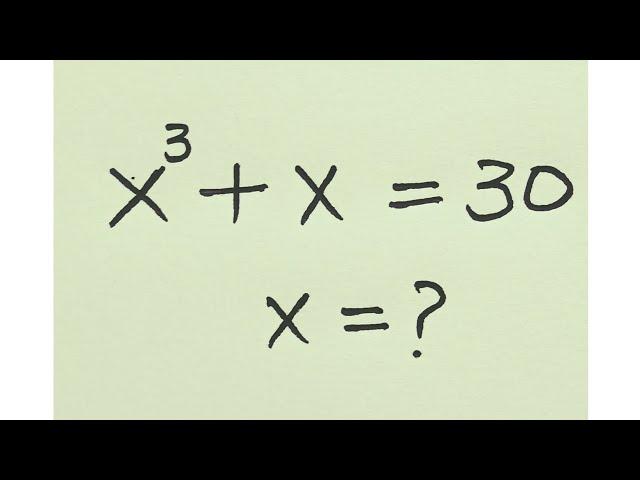 Brazilian ll Olympiad Math Cubic equation l Three   values of X=?