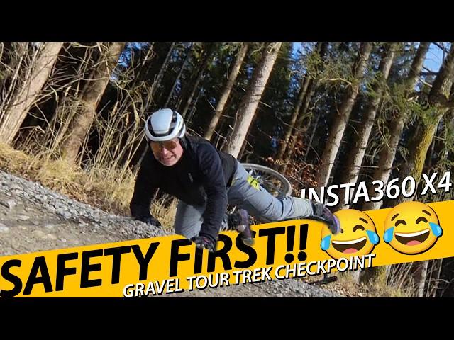 Gravelbike Sturz auf "Safety Tour" mit Insta360 X4