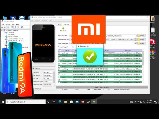 Redmi 9A Flashing By SP Flash Tool