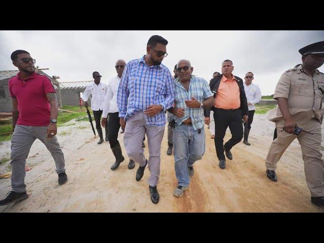 President Visits Leonora West Coast Demerara || Guyana 