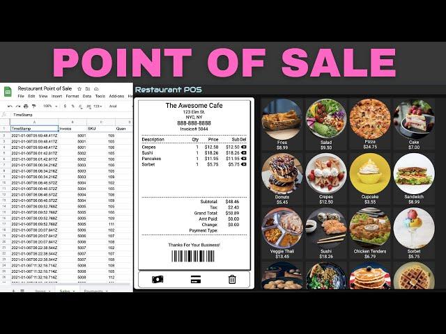 Create a Point of Sale (POS) Web App using Google Sheets and Apps Script