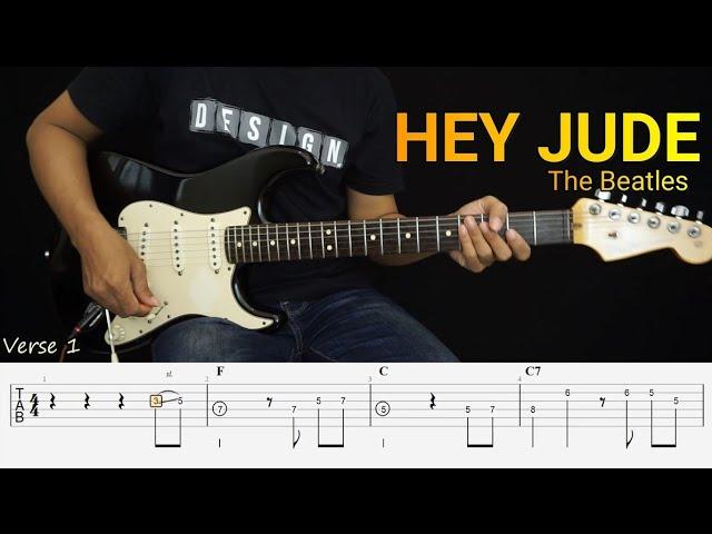 HEY JUDE - Guitar Cover Instrumental + TAB