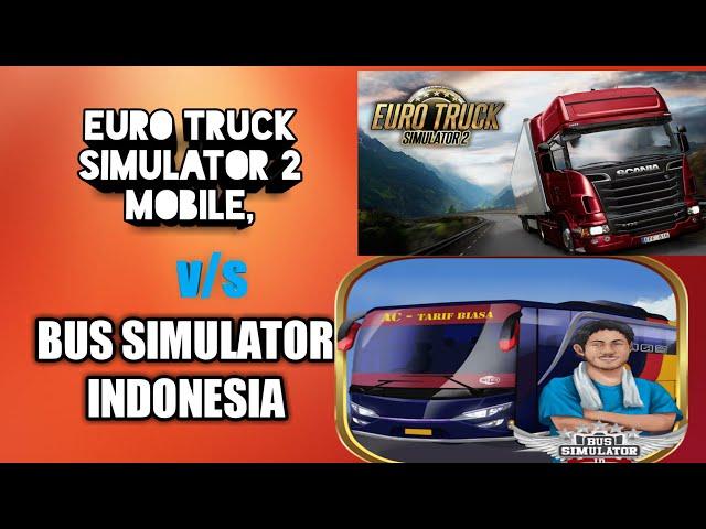 Dangerous Overtake  ets2 vs bussid #shorts #bus simulator indonesia car mod@XKBGamer