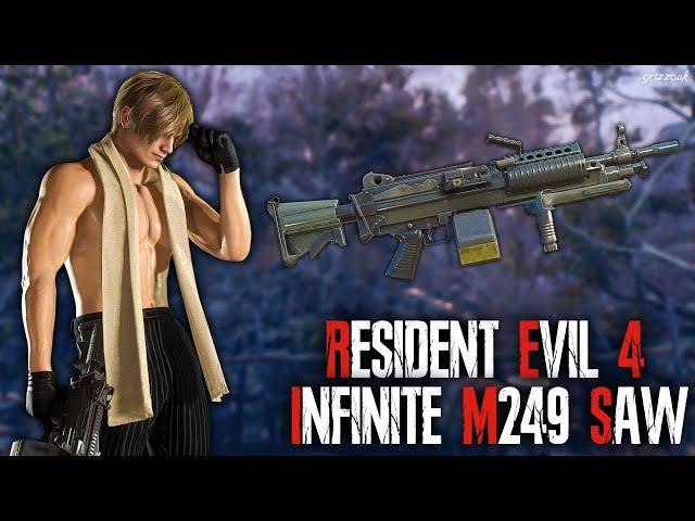 Resident Evil 4 Remake | Infinite M249 SAW Mod Full Professional Playthrough