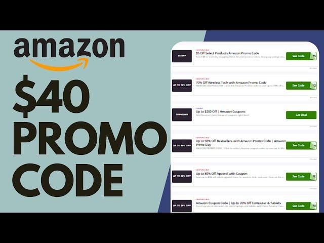 How to Get 40$ Amazon Discount Code (2024)