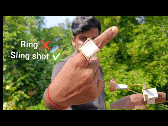 power full ring  sling shot making in Malayalam by kk 4 tech