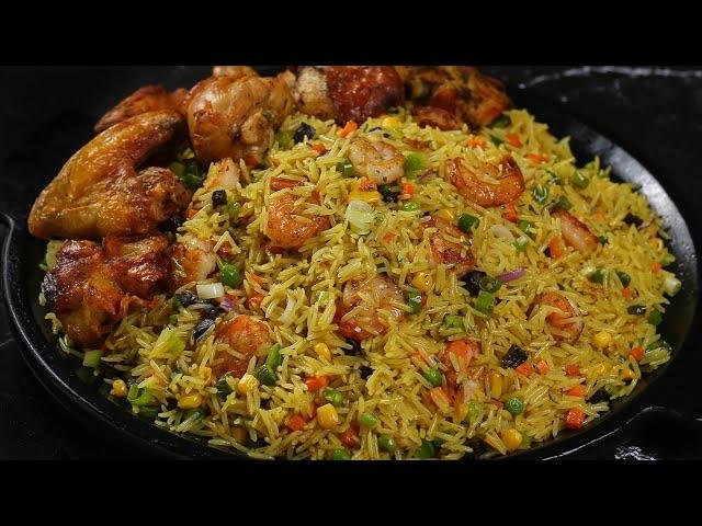 How to make THE BEST NIGERIAN FRIED RICE // Mind blowing Fried rice recipe