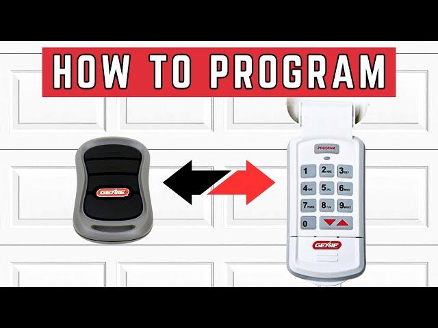 How to program a Genie garage door remote or keypad