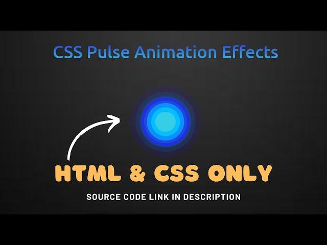CSS Pulse Animation | Pulse Animation on Hover Effects | Keyframe Effects