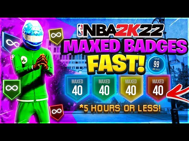 FASTEST WAY TO GET ALL BADGES & 99 OVERALL ON NBA 2K22 NEXT GEN! HOW TO GET EVERY BADGE NO GLITCH!