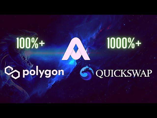 Matic Polygon Price Explodes! Quickswap is a hidden crypto gem, 100x Alt coins 2021