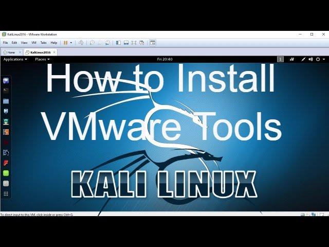 How to Install VMware Tools on Kali Linux 2016.1 Easy Tutorial [HD]