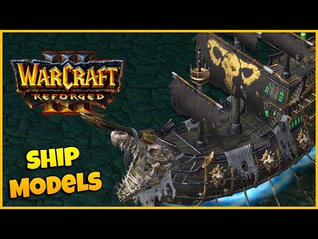 ALL Ship Models - Side by Side Comparison | Warcraft 3 Reforged