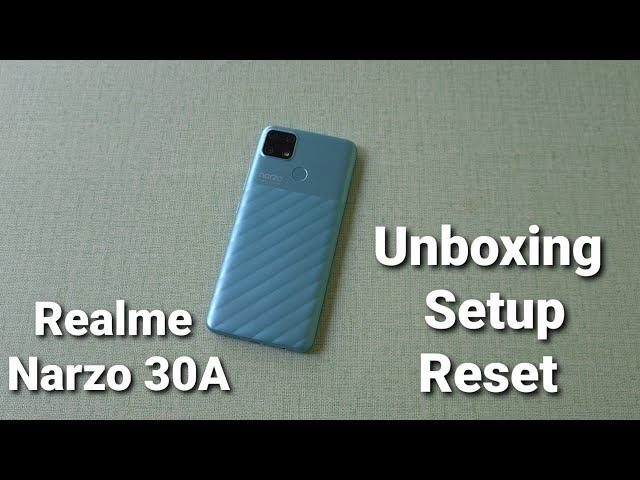 Realme Narzo 30A Unboxing, Setup & Reset