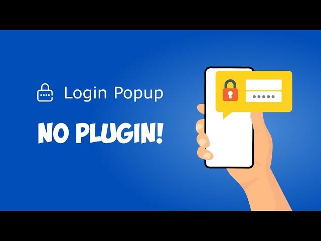 Login popup in WordPress without plugins [37]