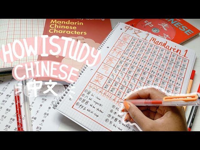 How I study Chinese - study vlog | study languages with me