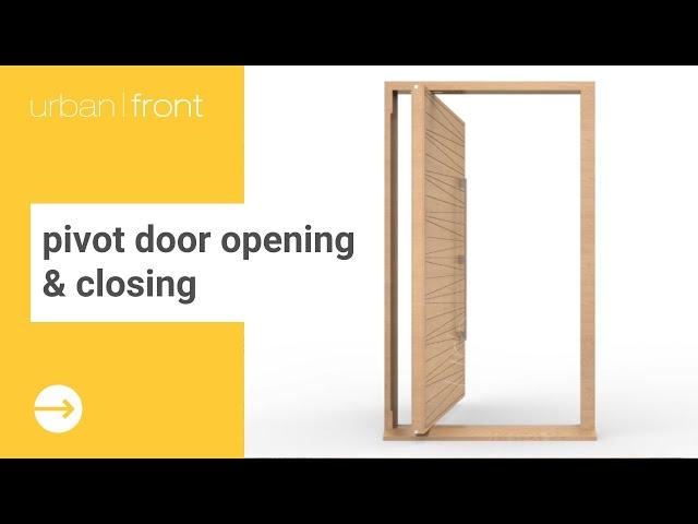 Pivot door opening