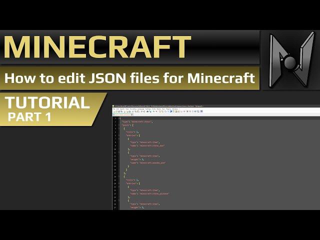 How to edit JSON files for Minecraft