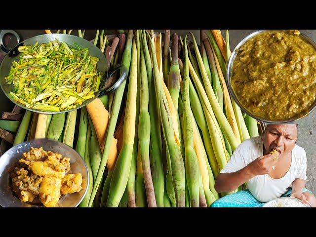 TASO BIBAR NA GWRANJWNG!!Chicken Potato FryTaro Flower With Dry Baby FishBodo Village Cooking