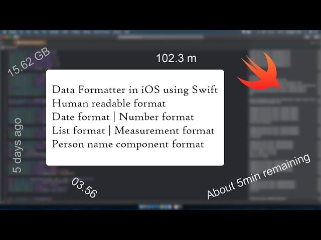 Data Formatter in iOS using Swift | Human readable format | Date format | Number format