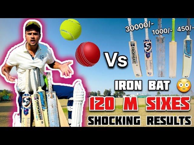 Iron Bat Vs English Willow Vs ￼Plastic Bat कौन जीतेगा  Cricket With Vishal Challenge 