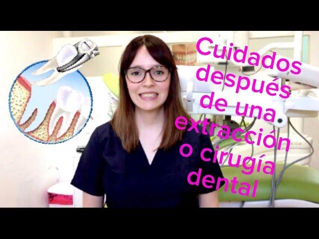 Cuidados posteriores a una extracción o cirugía dental