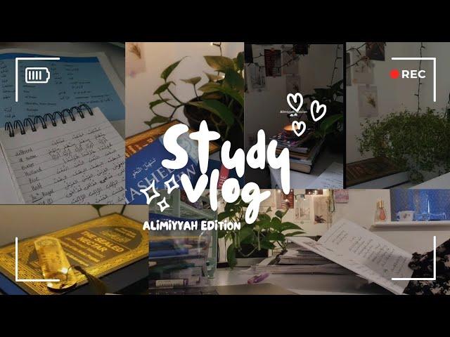 Study vlog  | Muslimah study with me | Alimiyyah student | What I study in a day before exams.
