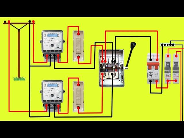 How to Wire 2 Phase Service with Changeover Switch Connection | Manual Changeover Wiring