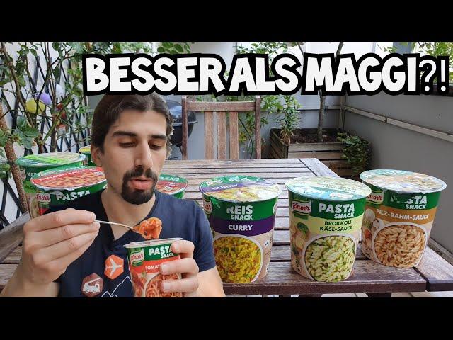 Eine Woche Knorr Snacks zum Mittag | Besser als Maggi 5 Minuten Terrine?