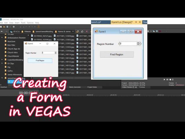 How do I Create a Script with a Form in Vegas?