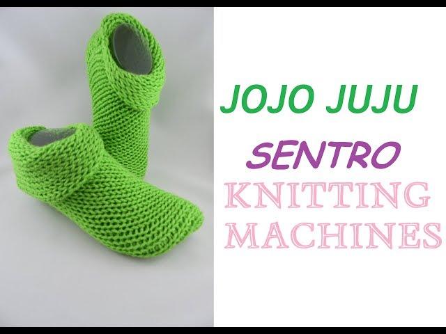 SENTRO KNITTING MACHINE PATERN ( EASY SLIPPERS BEGINER SAFE )  2019