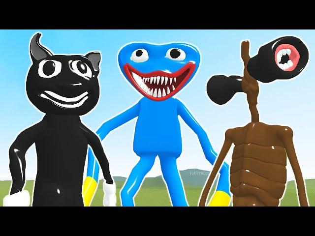 *OFF BRAND* Huggy Wuggy, Cartoon Cat, Siren Head ️ (Garry's Mod)