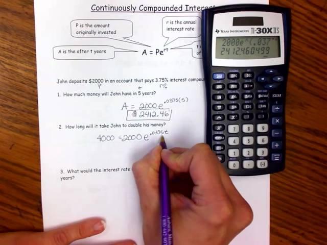 Compounding Interest Continuously