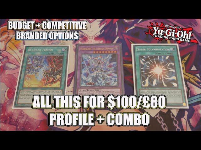 YUGIOH $100/£80 BUDGET & Competitive Branded Deck Profile + Combos