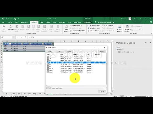 Append multiple tables in same file using quick method of Power Query